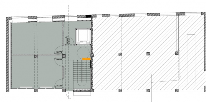 Rnovation d'un Centre technique et d'un Centre mdico-social : niveau rue